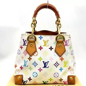 Authentic Louis Vuitton Monogram Multicolor Audra M40047 W/Bag
